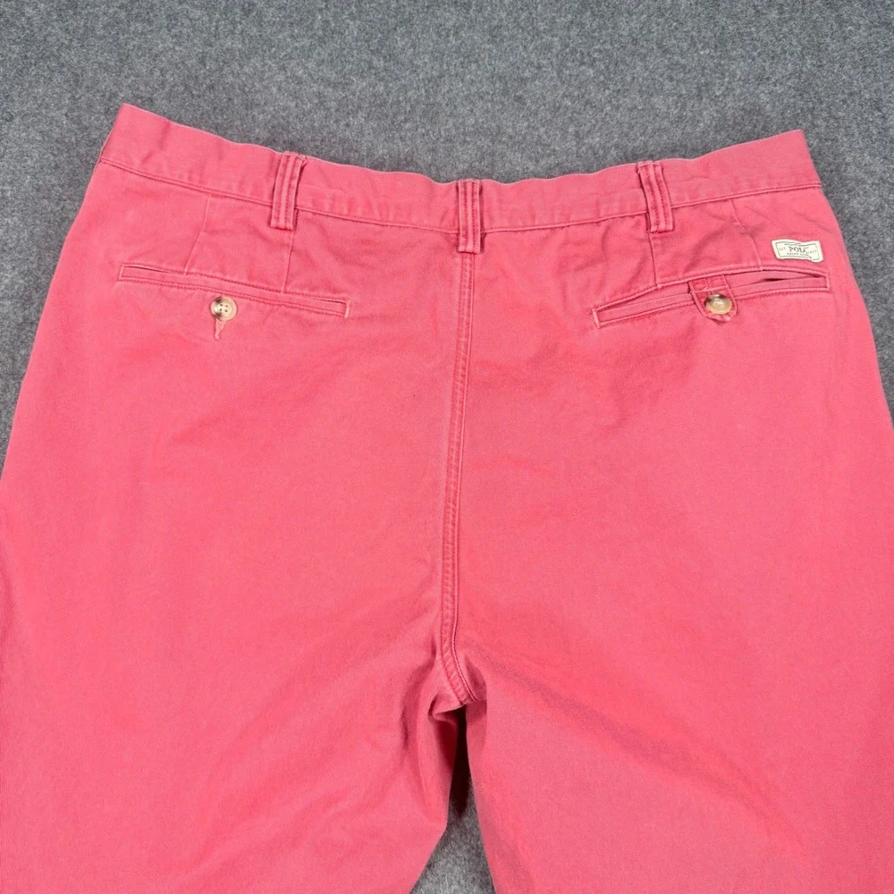 Polo Ralph Lauren Chino Pants 36x30 Nantucket Red Pink Cotton Twill Trousers